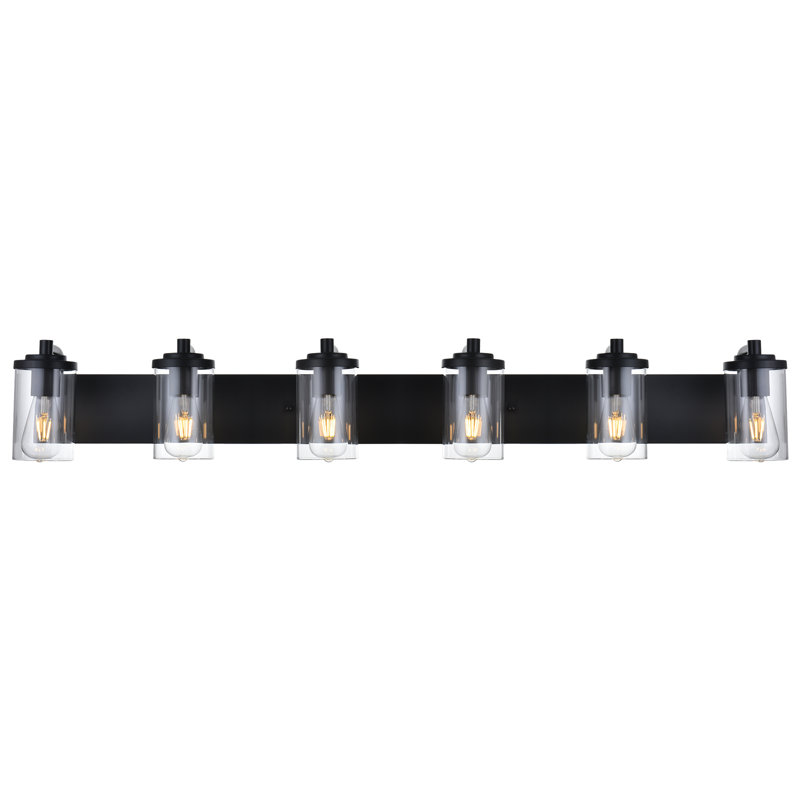 Lavada 6 - Light Dimmable Vanity Light, Black