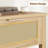  Boho Rattan Console Table with 2 Drawers - Slim Narrow Sofa Side Table - 2-Tier Storage Shelf - Modern Entryway Accent Furniture for Hallway, Living Room, Foyer - Natural Wood Color