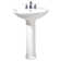 American Standard Cadet 24.5'' Vitreous China U-Shaped Bathroom Sink with Overflow