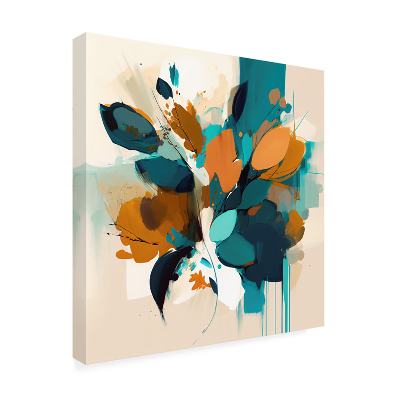 Rouleau bolognais, peinture à l'huile sur toile 14, H 14 po x l 14 po