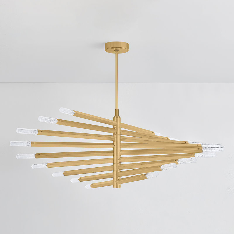 Lustre Strasbourg en laiton vieilli