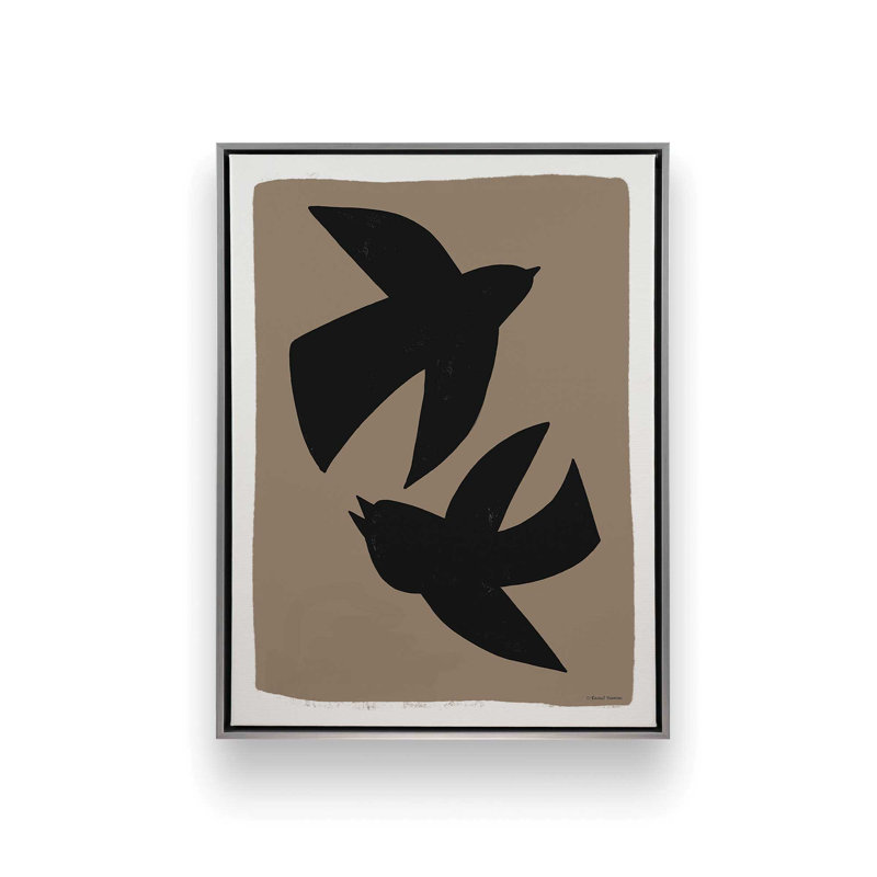 «Mod Mix 8» par Rachel Nieman, reproduction d'art, 24 W x 32 H, Toile avec cadre, Argent