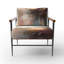 Chaise d'appoint d'appoint rembourrée Brown Nature Abstracted-521811670