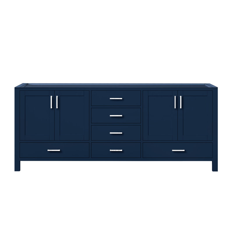 Jacques 80" Navy Blue Painted Double Freestanding Vanity