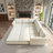 L-Shaped Sectional Sofa with Pull-Out Bed