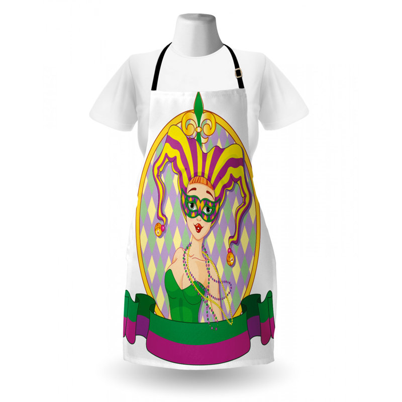 Tablier en gras mardi gras