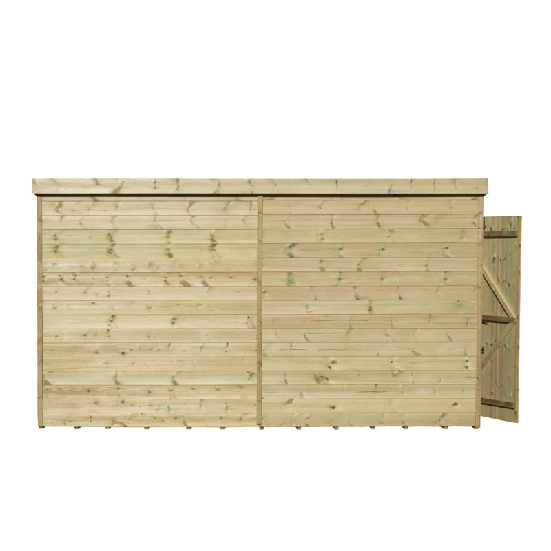 Shiplap Pent Wooden Shed, 8ft. W x 14ft. D