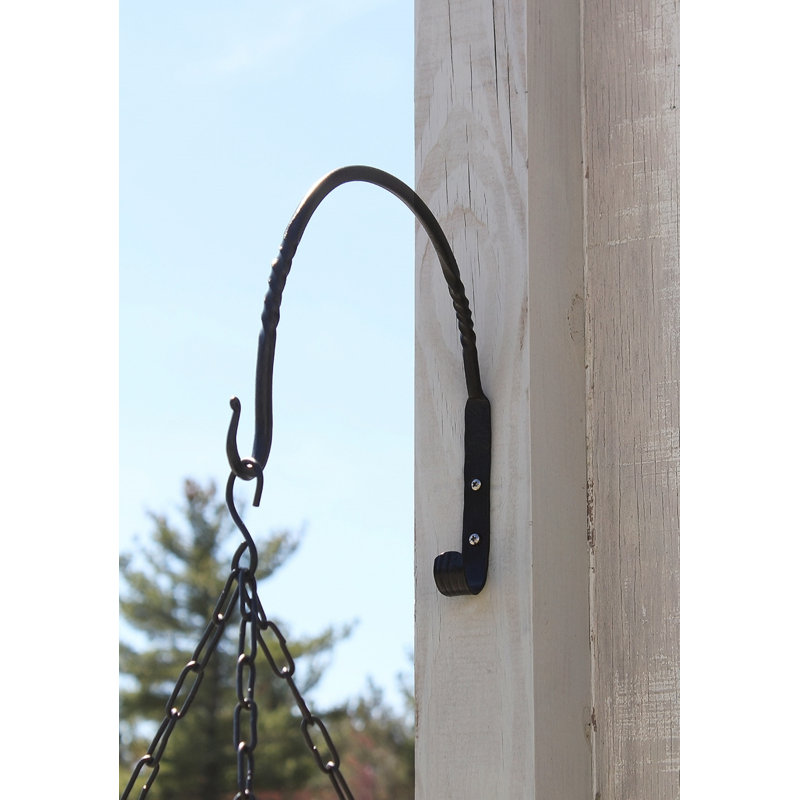 Metal Weather Resistant Bracket Plant Stand, 11.5" H x 13.25" W x 0.75" D