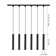 9W Dimmable LED Track Pendant Lighting Compatible with H Type Track