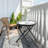 Round Outdoor Side Table , 10.2 " W 17.5 " D