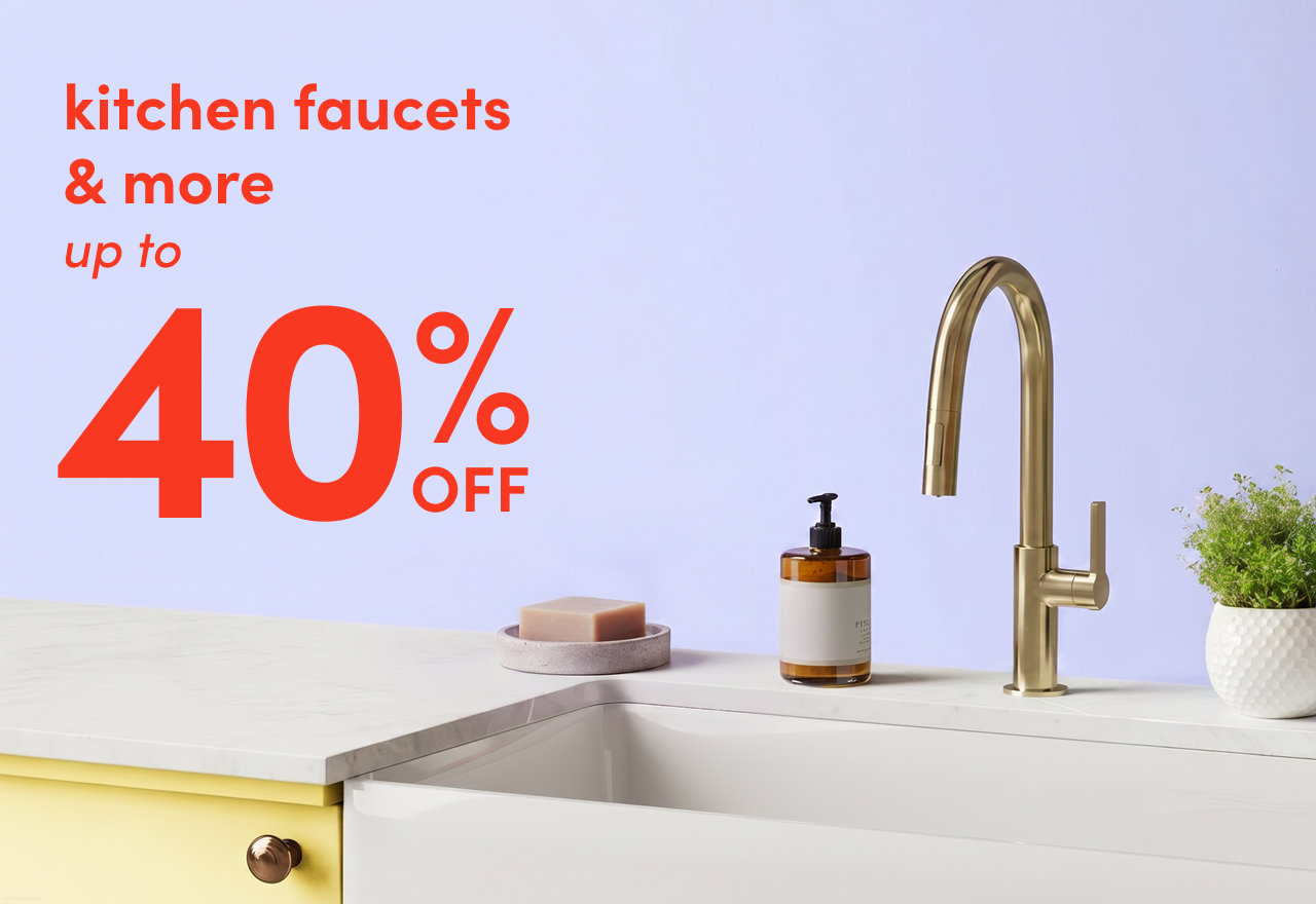 kitchen faucets & more on deals