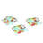 Glass Square 4 Piece Coaster Set