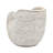 8.5x5.5x6.3" Sand and Cement Nautilus Shell Planter with Textured Beige Finish