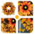 Faux Sunflower 24'' Wreath