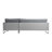 Elle Decor Tropez Outdoor Sectional Sofa, Grey