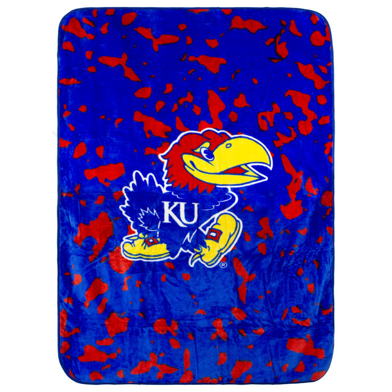 NCAA Knitted Throw Blanket, Kansas