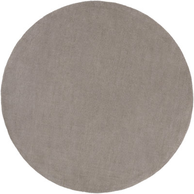 Crowe Dark Gray Hand-Loomed Striped Wool Rug