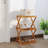 vidaXL Folding Shelf Brown Solid acacia wood Medium Foldable-1625892953