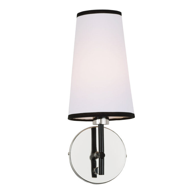 Mortimer Armed Sconce, Polished Nickel