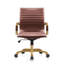 Chaise de bureau en cuir Sorrells-1837685004
