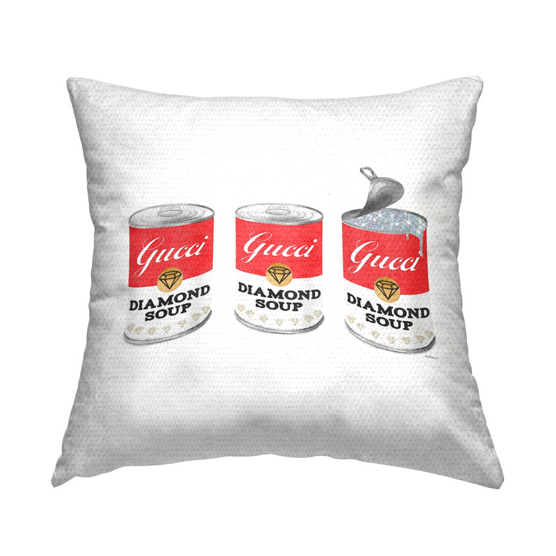 Coussin d'extérieur Stupell Industries Glam Diamond