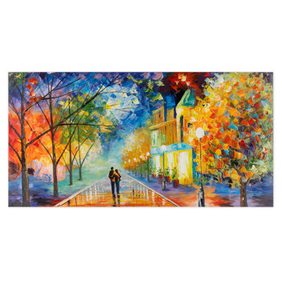 Fateful Evening - No Frame Rectangle Painting on Canvas