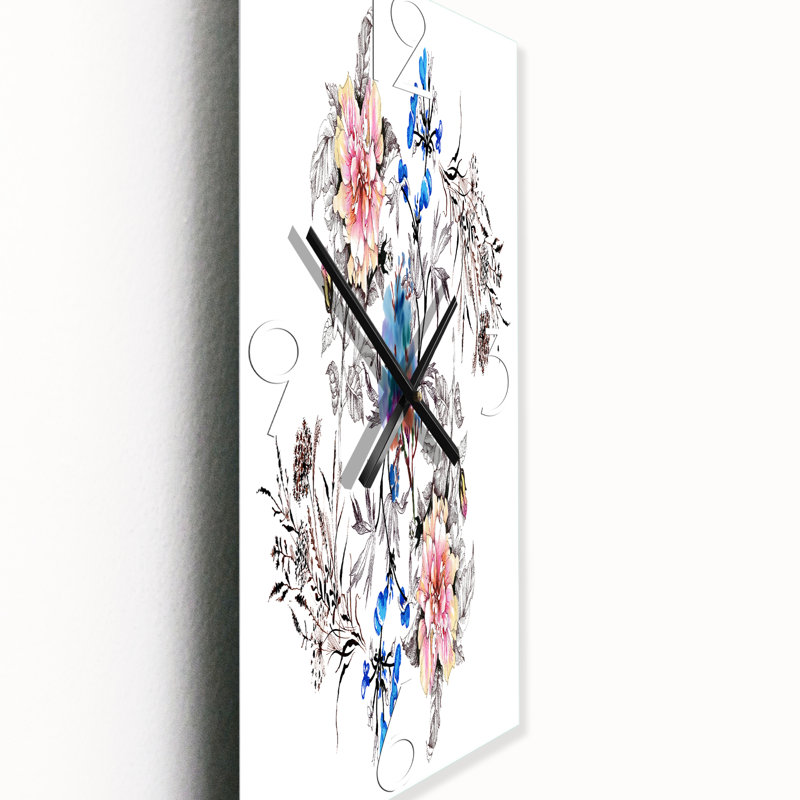 Horloge murale Wildflowers, Grand