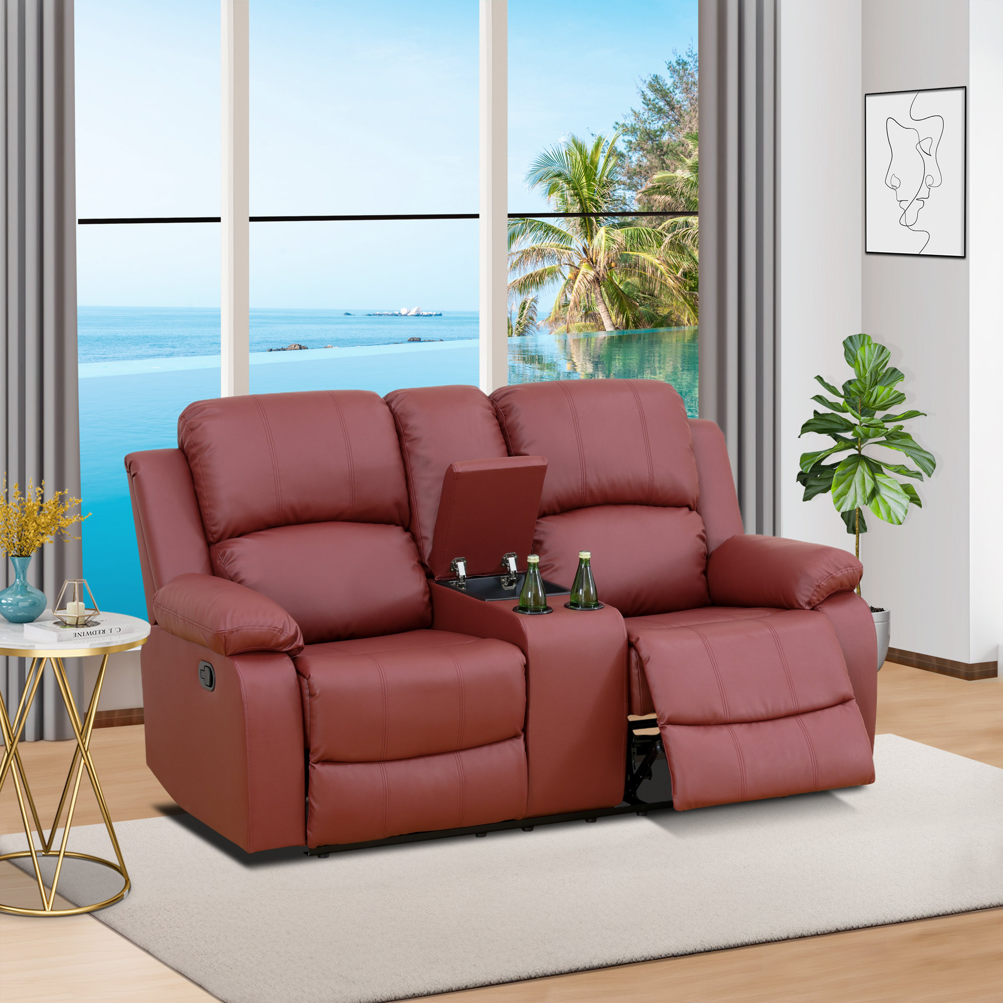 Latitude Run® Living Room Recliner Loveseat | Wayfair