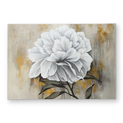 White Peony Living Room Indoor Outdoor Door Mat | Home Decor