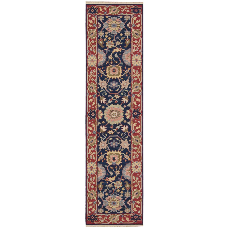 Baar Navy Rug, Runner 2'6" x 10'