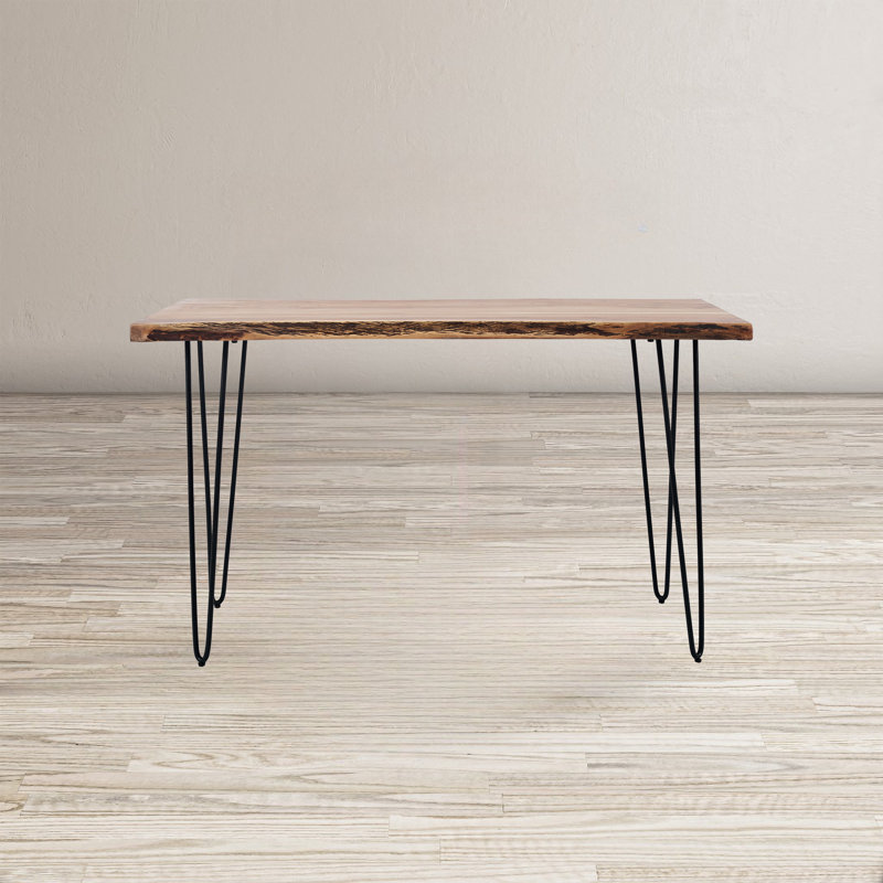 Gordonsville 50'' Solid Wood Top Console Table, Natural