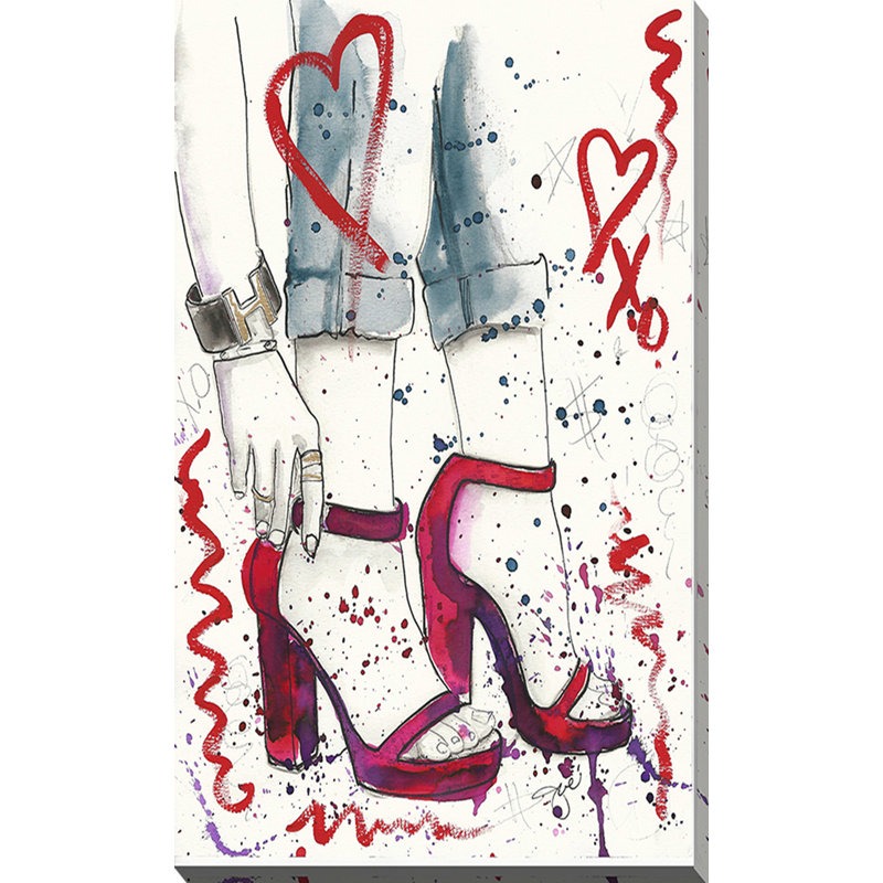 « chaussures » par par jodi, impression sur toile tendue, H 30 po x l 18 po x P 1 po