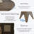 Round Dining Table for 4-6 People,Modern Kitchen Table with Inverted V Wooden Base, Stylish Design 47'' Dining Table for Kitchen, Dining Room, Living Room-1605920947