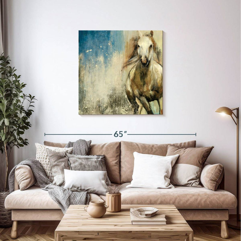 Cheval sauvage Crowle, H 36 po x l 36 po