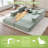 Boneless 79" Reconfigurable Sectional Compressed Sofa Bed with Pillows-1722319233