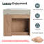 Meuble-lavabo mural 24 po avec lavabo et rangement en céramique