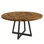 Table de salle à manger ronde de 47 po pour 4 à 6 personnes, table industrielle moderne avec piédestal en métal, sans chaises