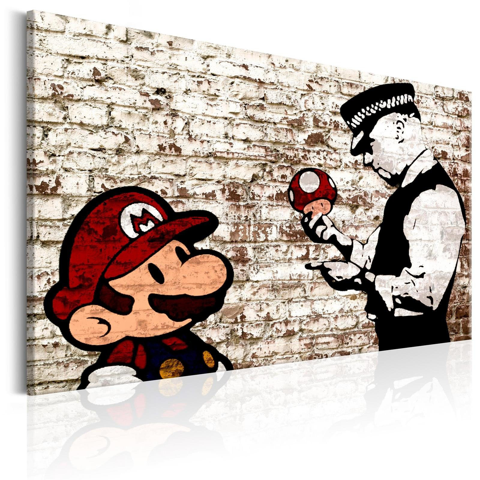 Mario and Cop by Banksy