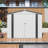 8x6 Ft, Metal Tool Shed, Side Window, Lockable Door, Waterproof, High - Durability, Modular Setup Garden Tools Storage, Sports Gear Skylight Practical And Aesthetic