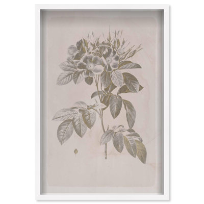 Oliver Gal Golden Bouquet  Floral and Botanical - Luxury Shadowbox Framed Wall Art