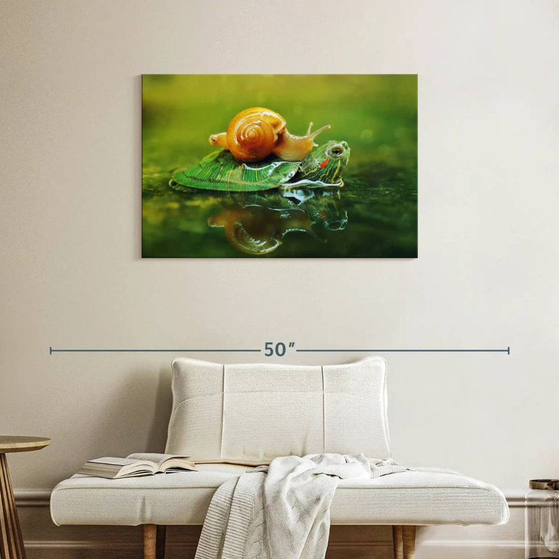 Brampt Snail On Turtle, 24" H x 36" W
