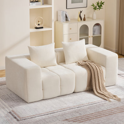 78.7" Loveseat Boneless Couch