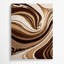 Abstrait art fluide sur toile brune 51-1681159890