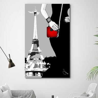 «Paris Nights», reproduction d'impression sur toile encadrée
