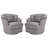 Lillyona Chenille Swivel Barrel Chairs-1315799612