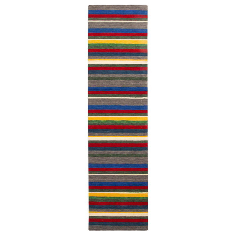 Tapis gris Indo Gabbeh 2 pi 8 po x 9 pi 11 po