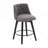 Modern 360° Swivel Counter Stools Set Of 2 - 25" Counter Height Breathable Linen-Cotton, BIFMA Certified For Kitchen Island & Home Bar, Gray-562678776