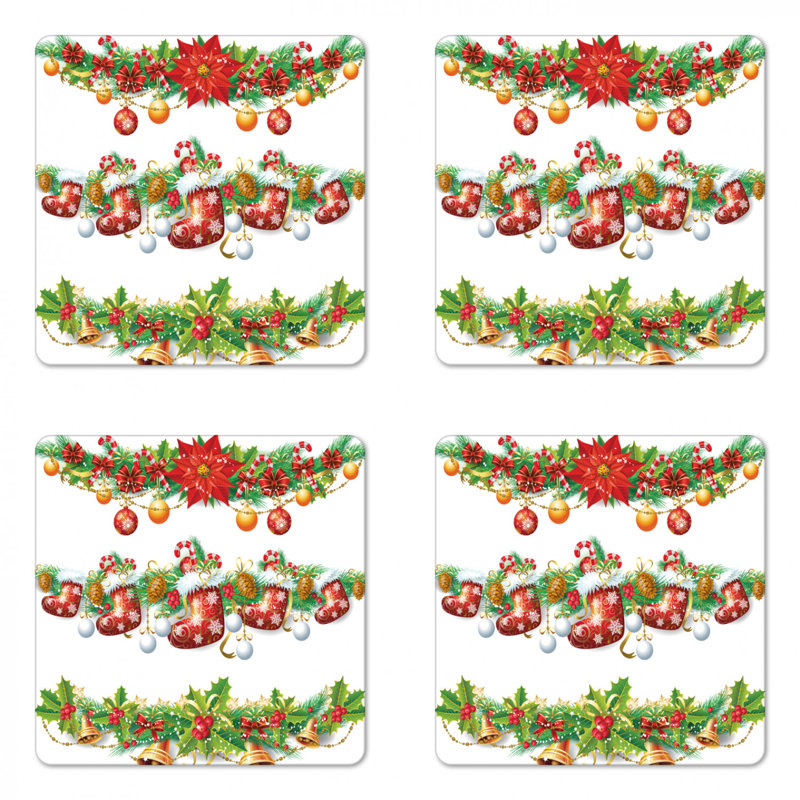Square 4 Piece Coaster Set