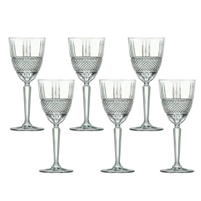 Ensemble de 6 verres à vin Brilliant Collection par Lorren Home Trends