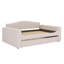Lit de jour moelleux avec accoudoirs de rangement, tablettes sous le lit et système de son Bluetooth de pointe-1845407297